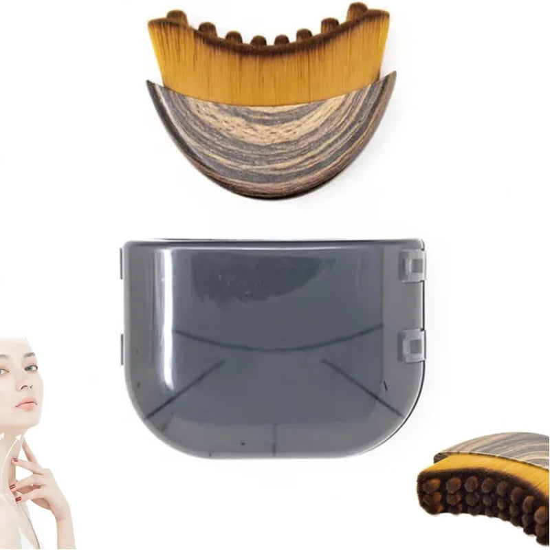 Revitalize Your Beauty: Lymphatic Contour Face Brush & Gua Sha Set for Sculpted Eyes and Neck Care