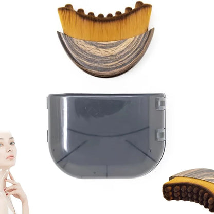 Revitalize Your Beauty: Lymphatic Contour Face Brush & Gua Sha Set for Sculpted Eyes and Neck Care